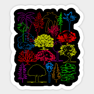 TRIBUTE AND CELEBRATION OF THE TREES Sticker